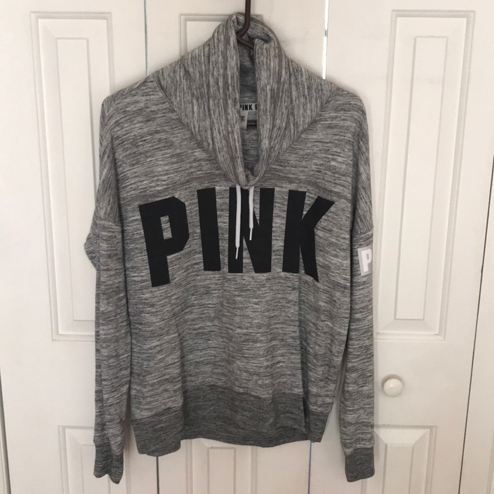 VS PINK COWLNECK SWEATSHIRT